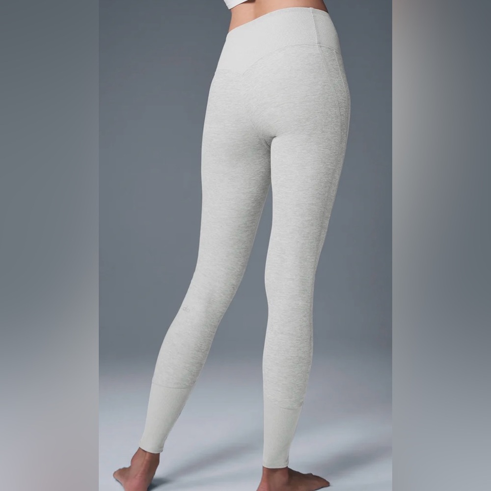 High-Waist Alosoft Lounge Legging in Terracotta - Picture 4 of 11